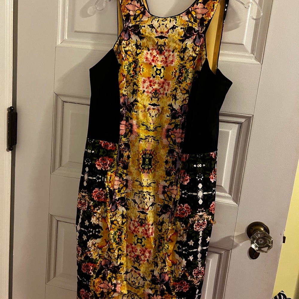 Donna Morgan Floral Print Sleeveless Dress